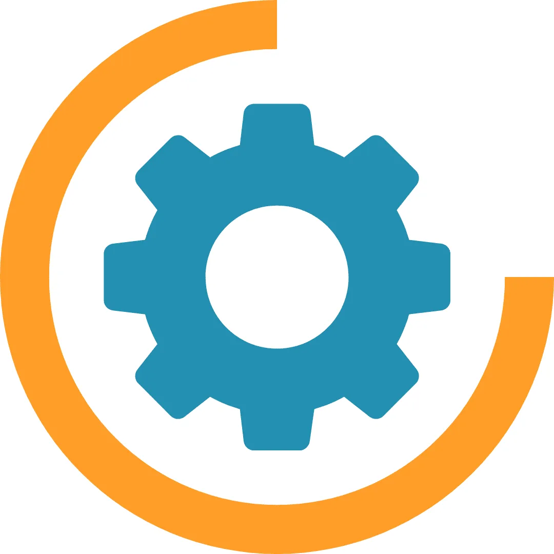 Gear icon in OpenKM, representing system settings and document management automation.