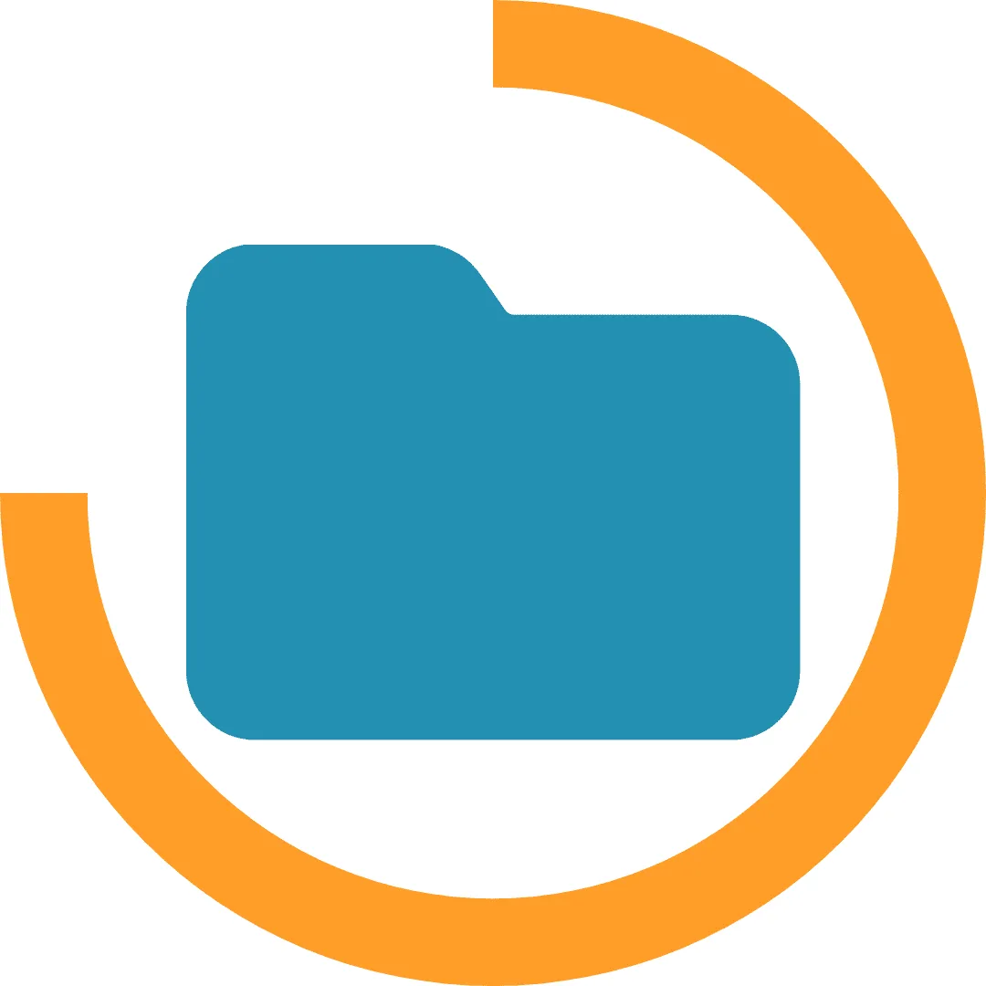 Folder icon in OpenKM, representing organized document storage and structured file management.